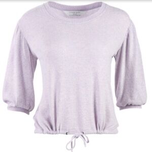 Boxercraft Women's Cuddle Puff Sleeve Wisteria color top - so soft and cozy!